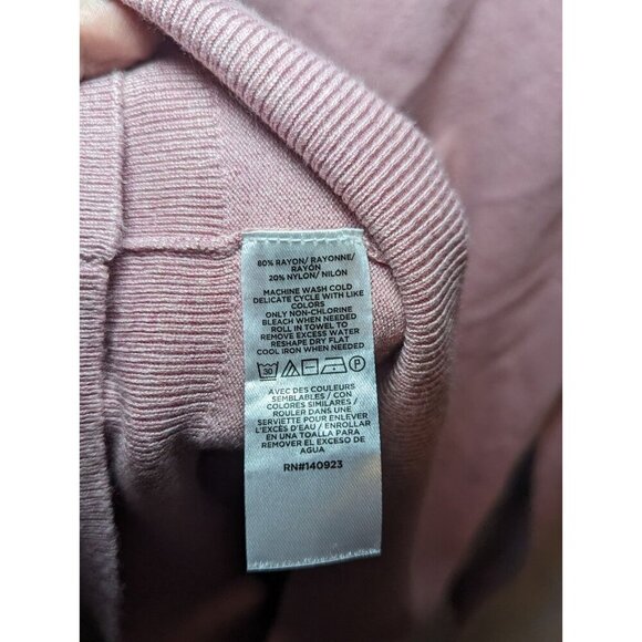Ann Taylor Loft Light Acid Pink Women's Size Small NWT Long Sleeve Turtleneck - Picture 8 of 14